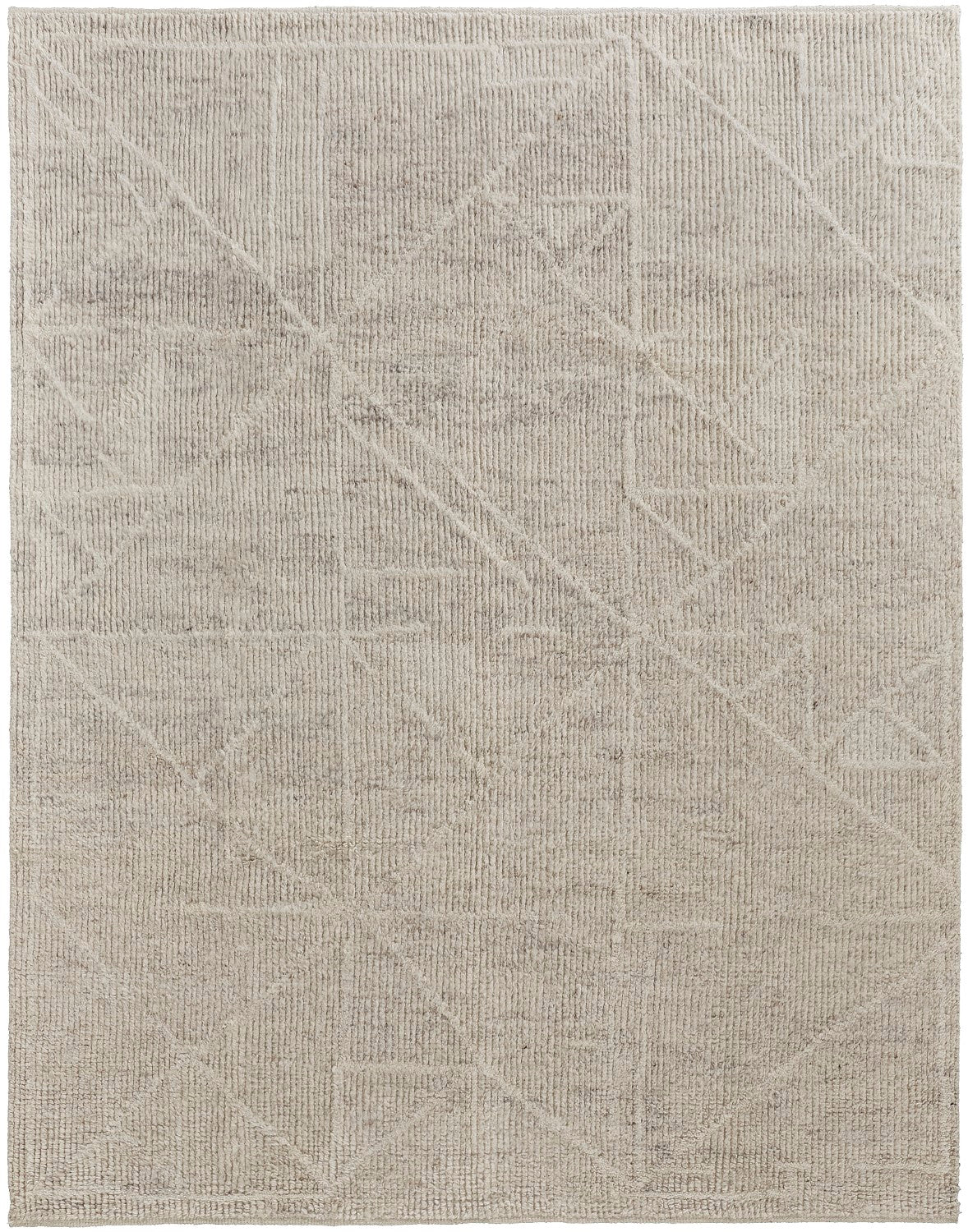 Rheed Solid Color Ivory/Beige Rug