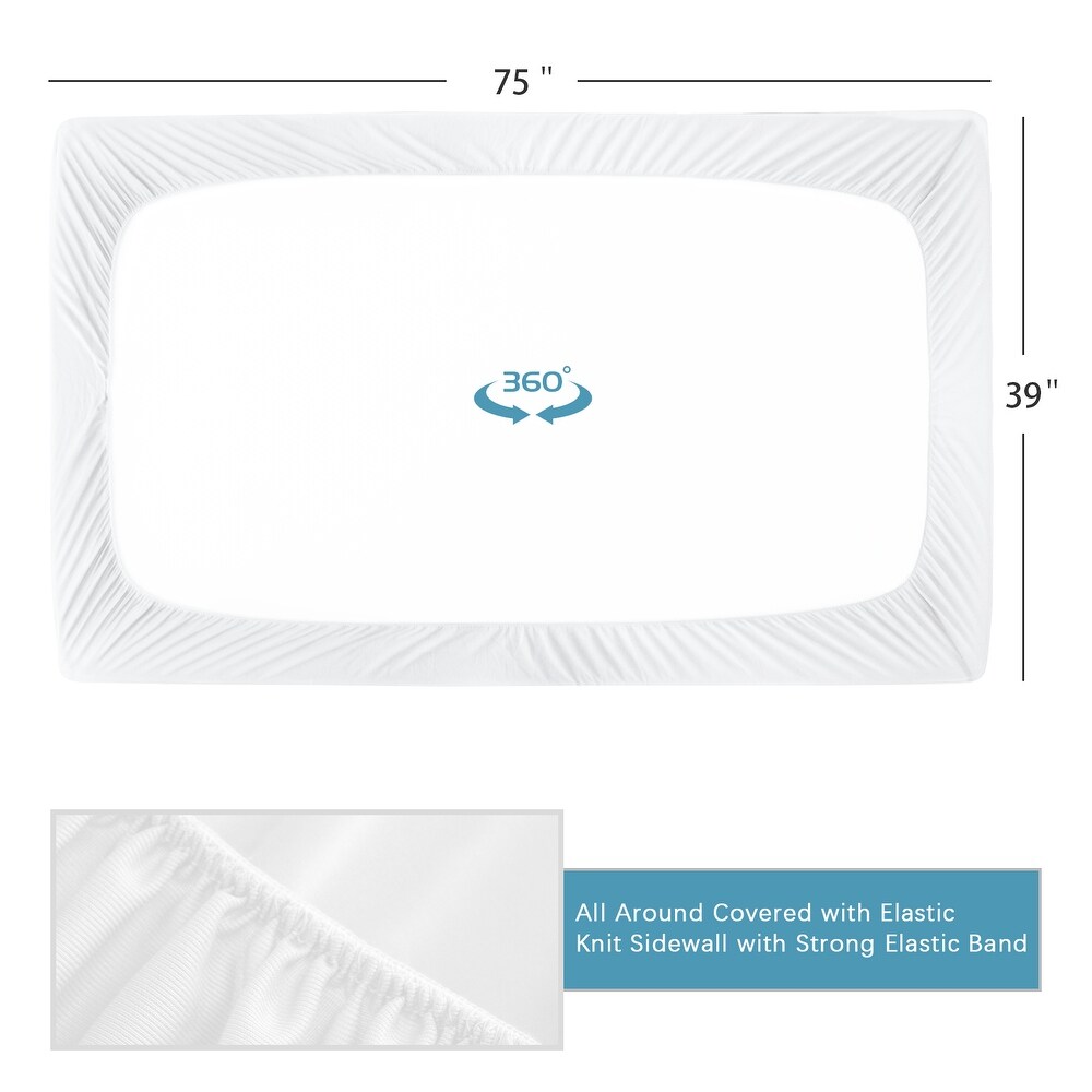 2 Pack Waterproof Mattress Protector by Biloban   White