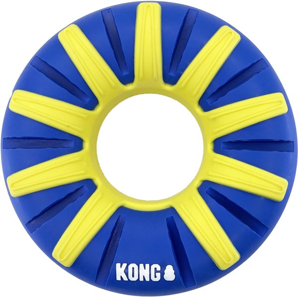 KONG Goodiez Ring Dog Toy， Blue， Medium