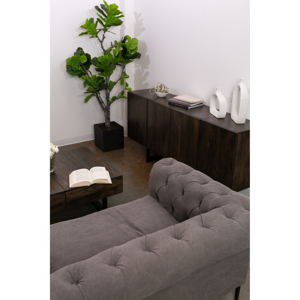 Moe  x27s Tiburon Storage Coffee Table in Natural   Industrial   Coffee Tables   by Homesquare  Houzz