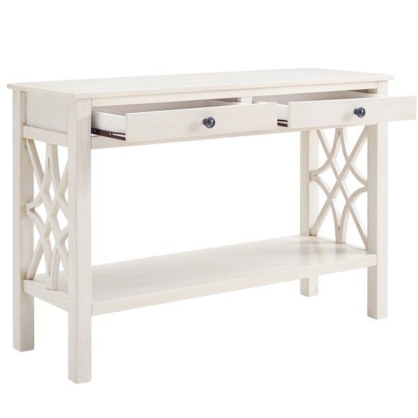 Willow Antique White Console Table