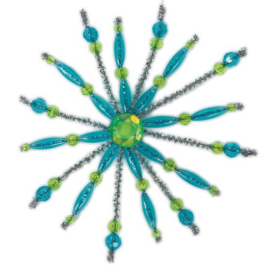 Beadery Turquoise Beaded Sunburst Craft Kit Pk12