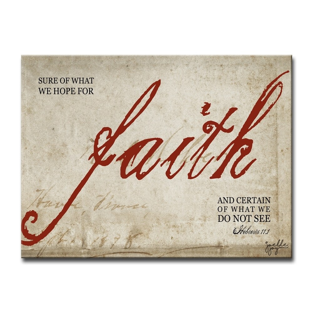 Faith' Canvas Wall Art by Joelle Joy