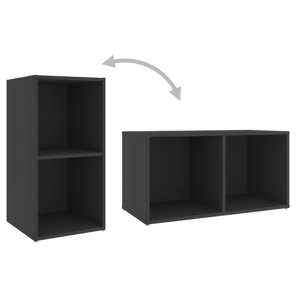 TV Cabinets 2 pcs Gray 28.3