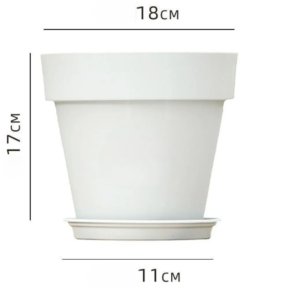 WY Hot Selling Plastic Flower Pots Round Planters Balcony Plant Supplies Flower Pot Planters Plastic Flower Pot