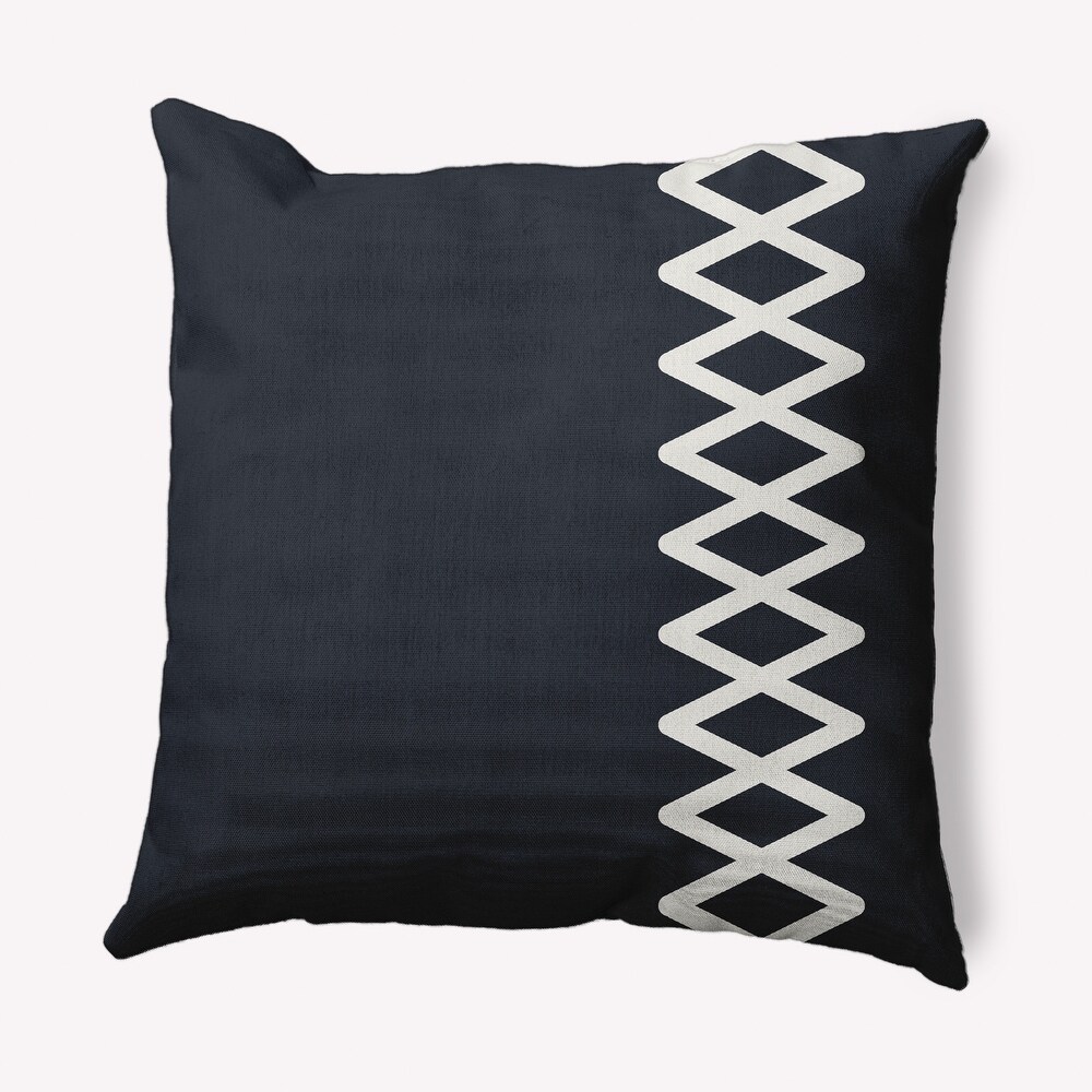 Zipper Stripe Nautical Decorative Indoor Pillow