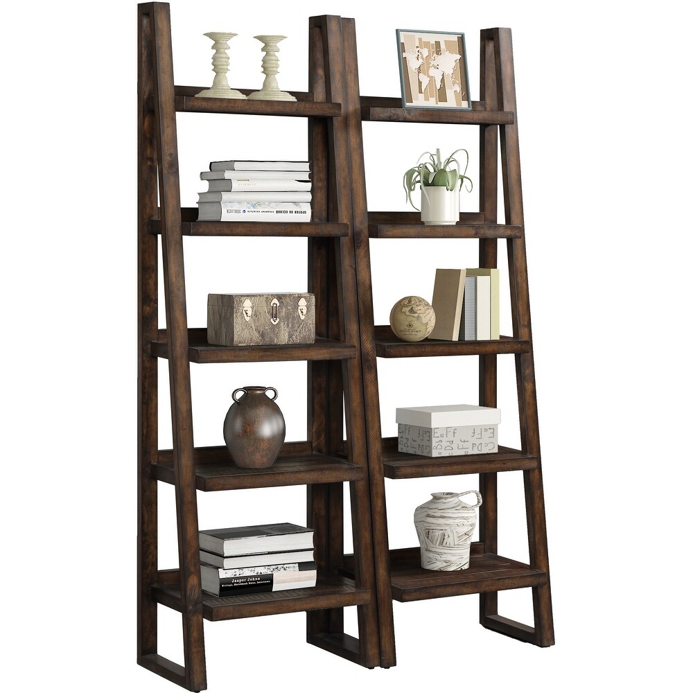 Pair Of Etagere Bookcases   24W x 14.5D x 76H