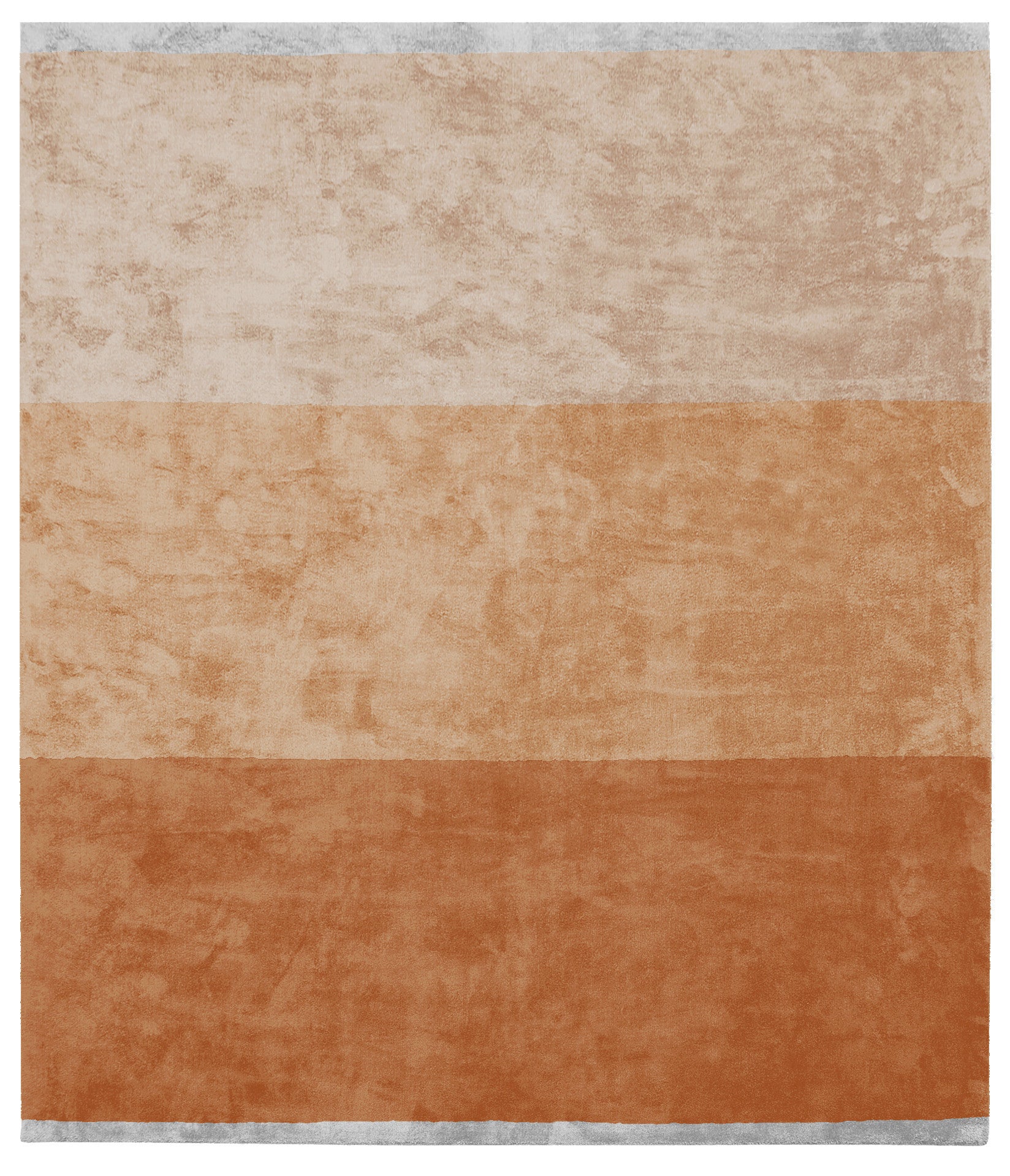 Byred Yama Hand Knotted Rug in Dark Orange design by Second Studio