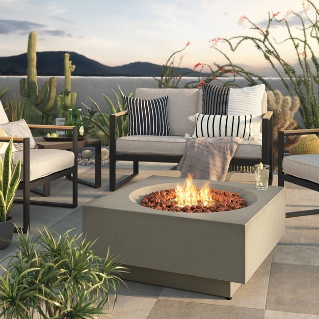 Pipestone Lp Square Fire Pit