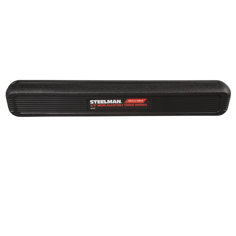 STEELMAN 38 in. Drive 10-100 ft-lb Micro-Adjustable Torque Wrench 301497