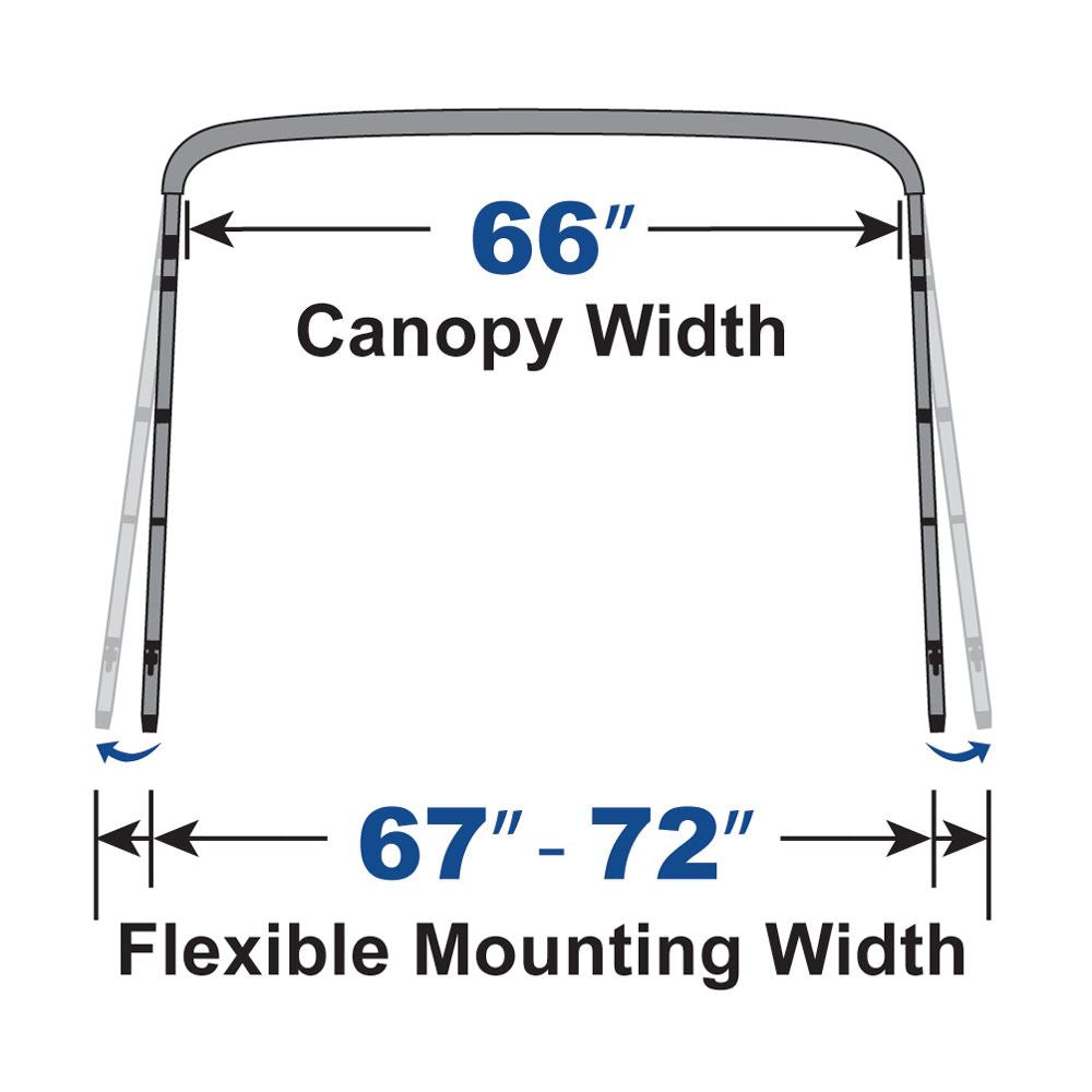 New Bimini Top Boat Cover 4 Bow 46