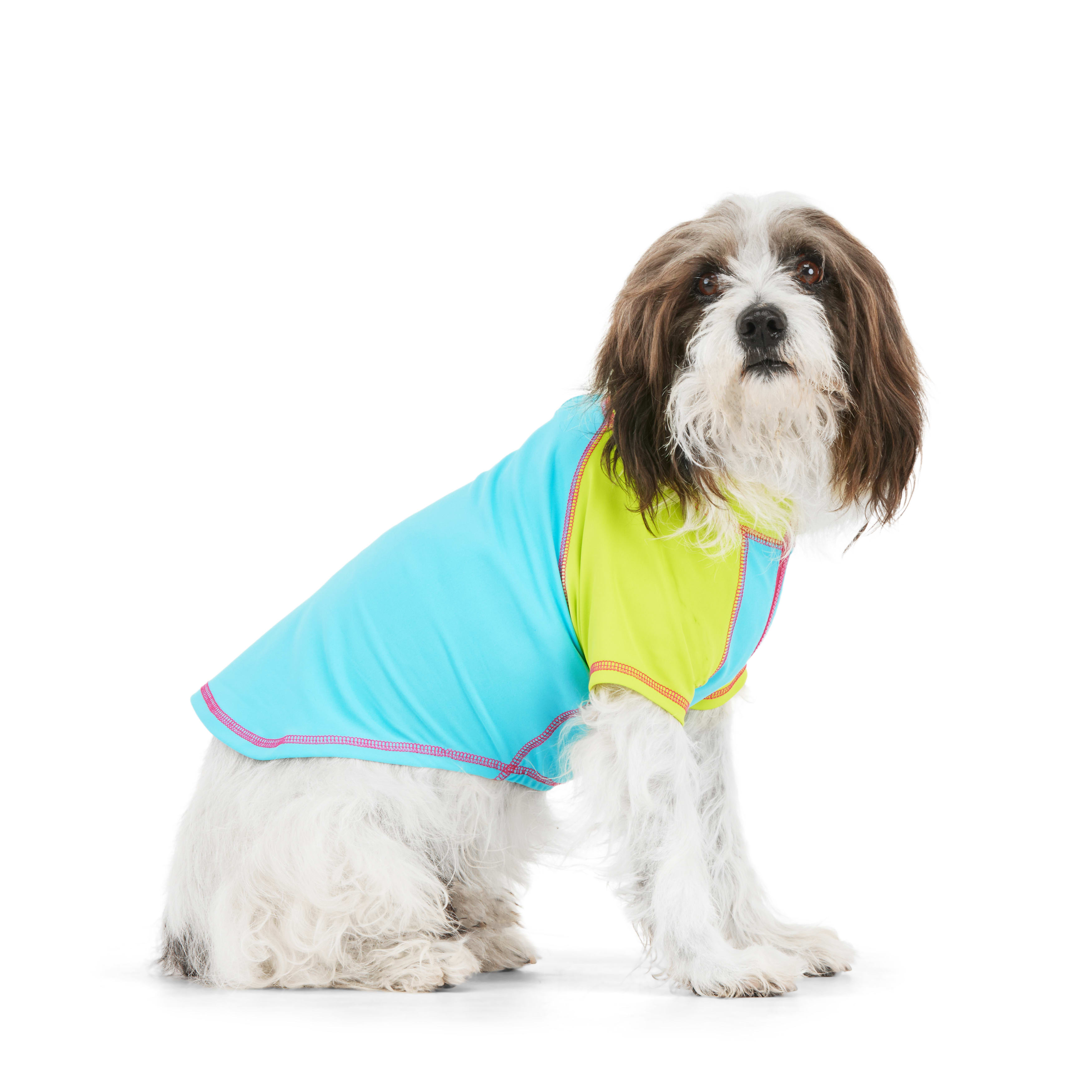 YOULY Blue Cooling Rashguard for Dogs， X-Small