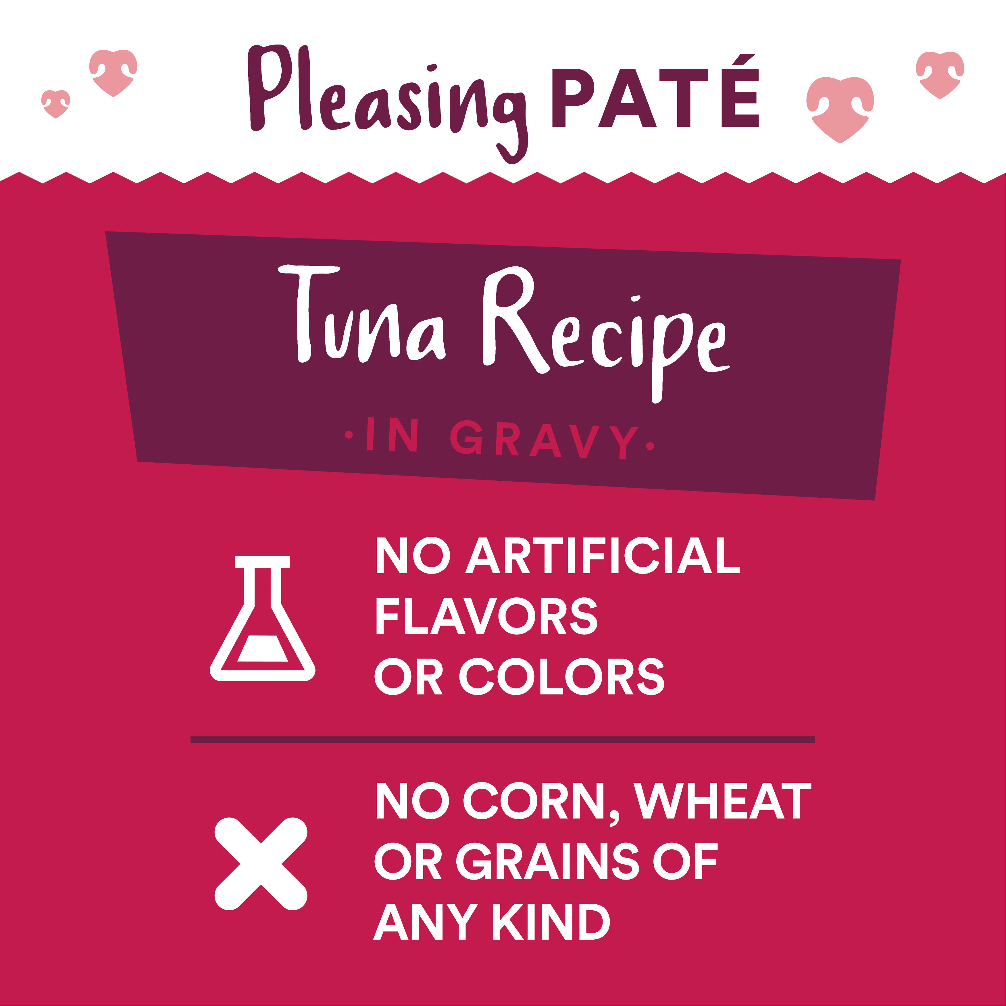 WholeHearted Grain Free Tuna Recipe Pate Adult Wet Cat Food， 2.8 oz.， Case of 12