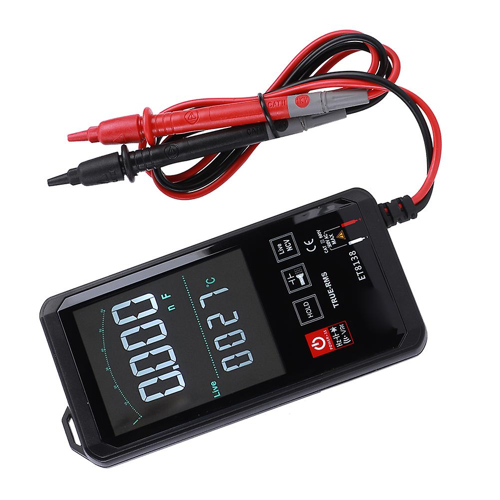 Portable Intelligent Touch Screen Digital Multimeter True Rms Dc Ac Transistor Capacitor