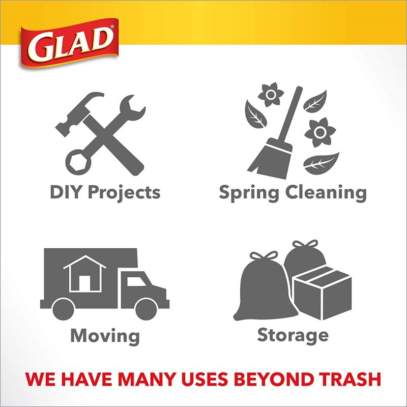 GLAD Trash and Food Storage Tall Kitchen Trash Bags