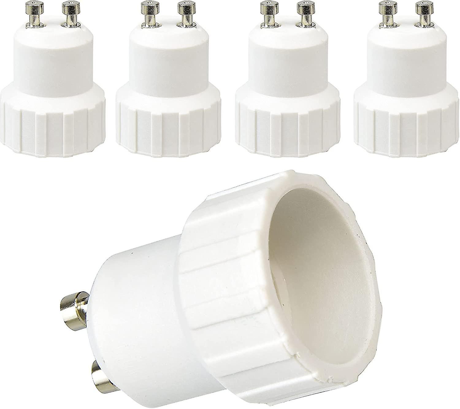 Gu10 To E14 Adapter，gu10 To E14 Light Bulb Base Converter Lamp，maximum Power 200w，0~250v， Pack Of 5.