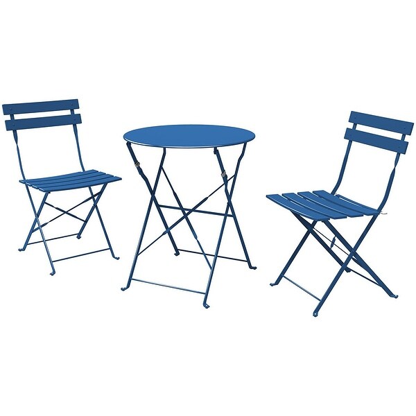 3PCS Steel Patio Bistro Set