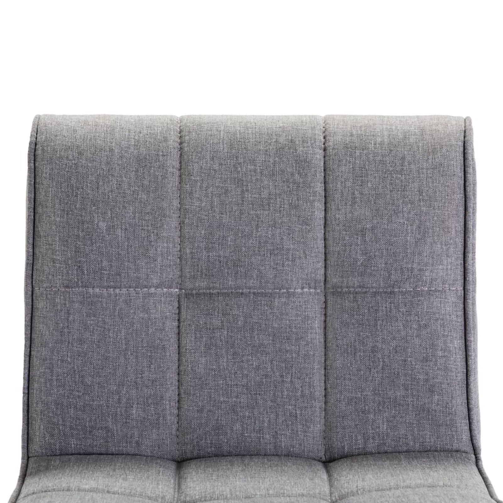 Bar Stool Light Gray Fabric