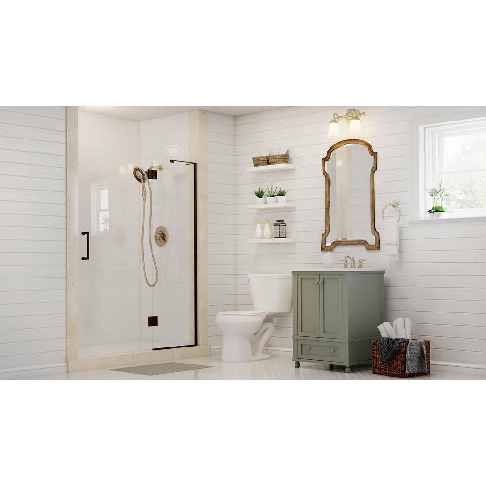 Glacier Bay 2-Piece 1.28 GPF High Efficiency Single Flush Round Toilet in White N2428RBN2428T