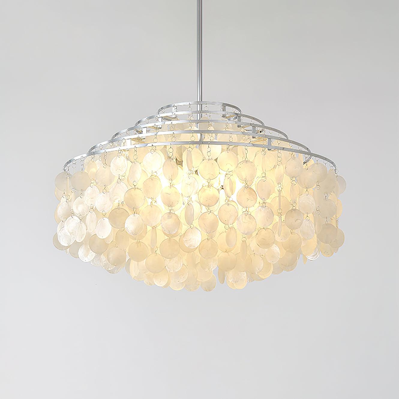 Round Shell Chandelier B