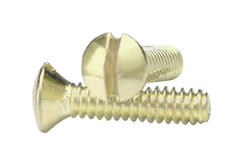 WALLPLT SCREW #6 PB 10PK