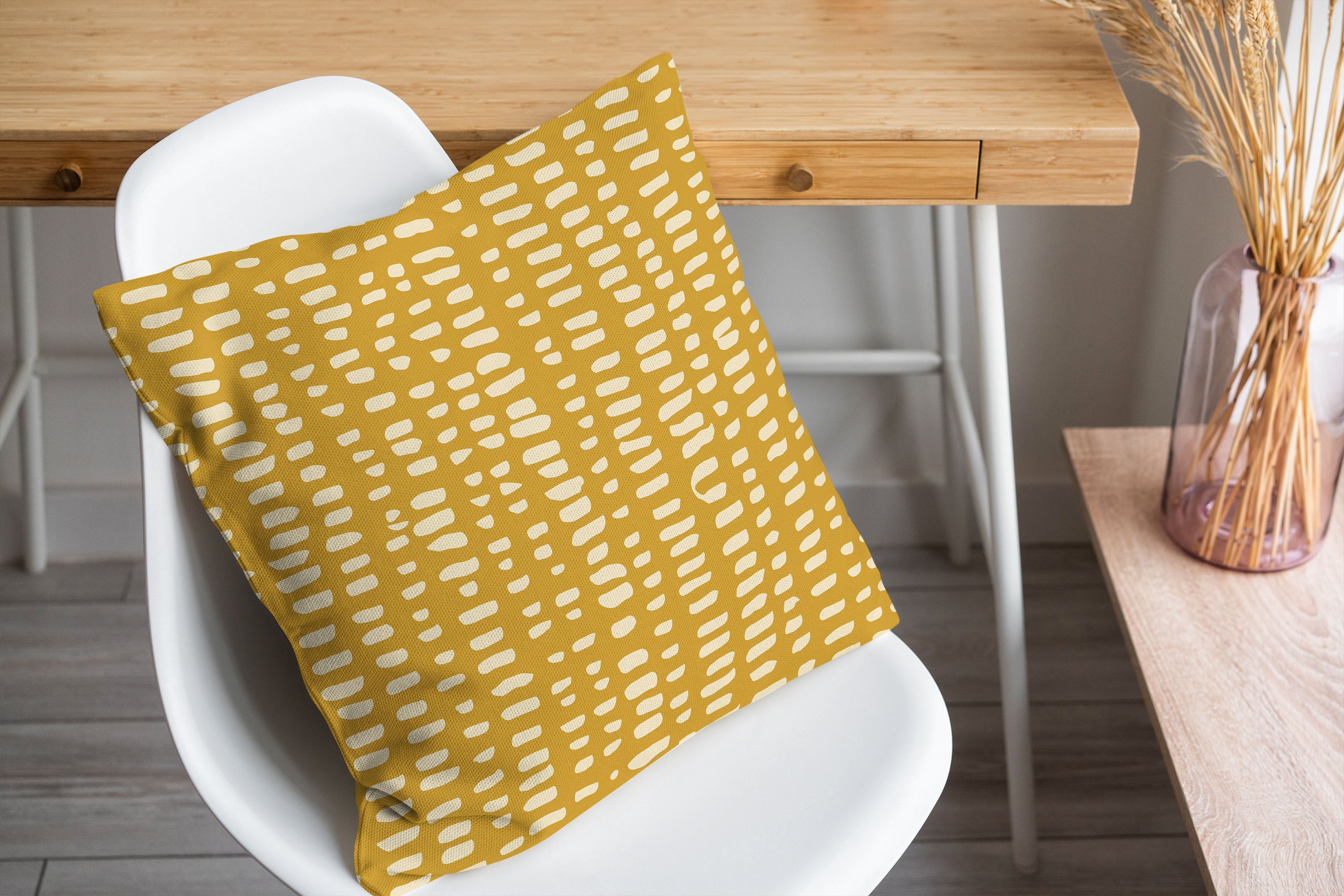 Marks Yellow Accent Pillow by Kavka Designs