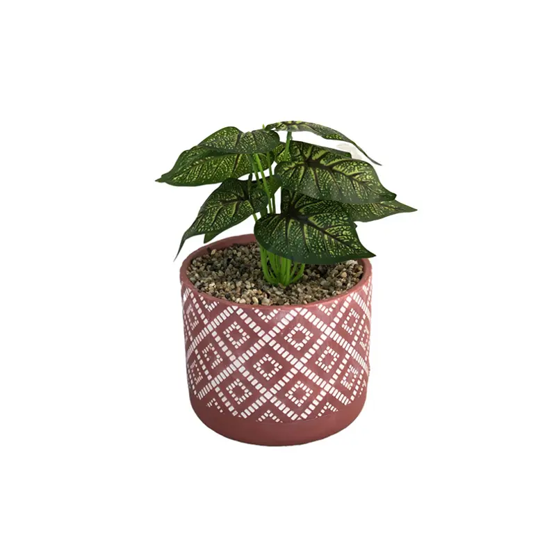 Custom Gardening supplies Ceramic Garden Flower Pot Decor Fake Plant Artificial Plants And Flowers