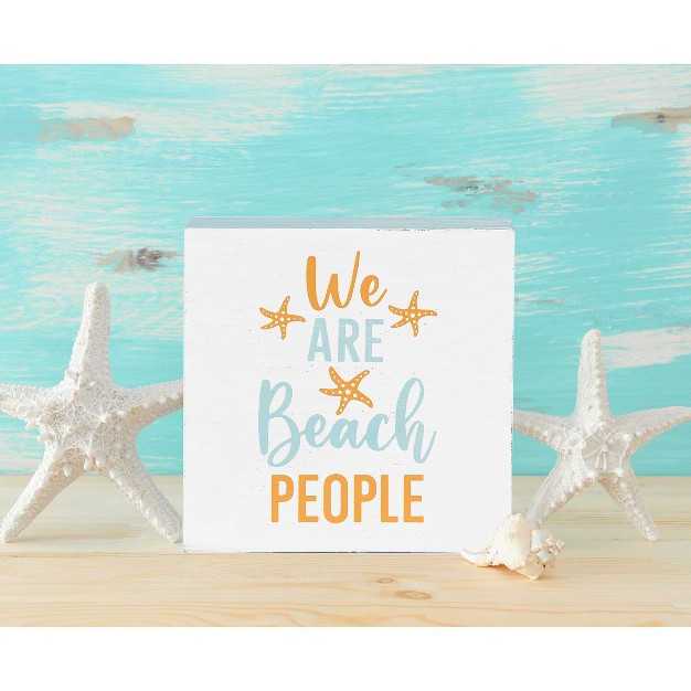 C amp f Home We Are Beach People Shelf Block