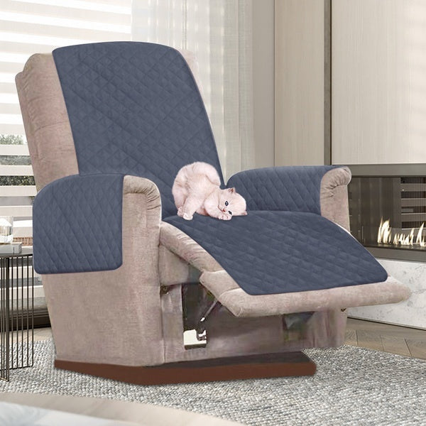 Durable Recliner Chair Slipcovers Couch Cover Chair Pet Kid Mat Furniture Protector Washable Removable Armrest Slipcover