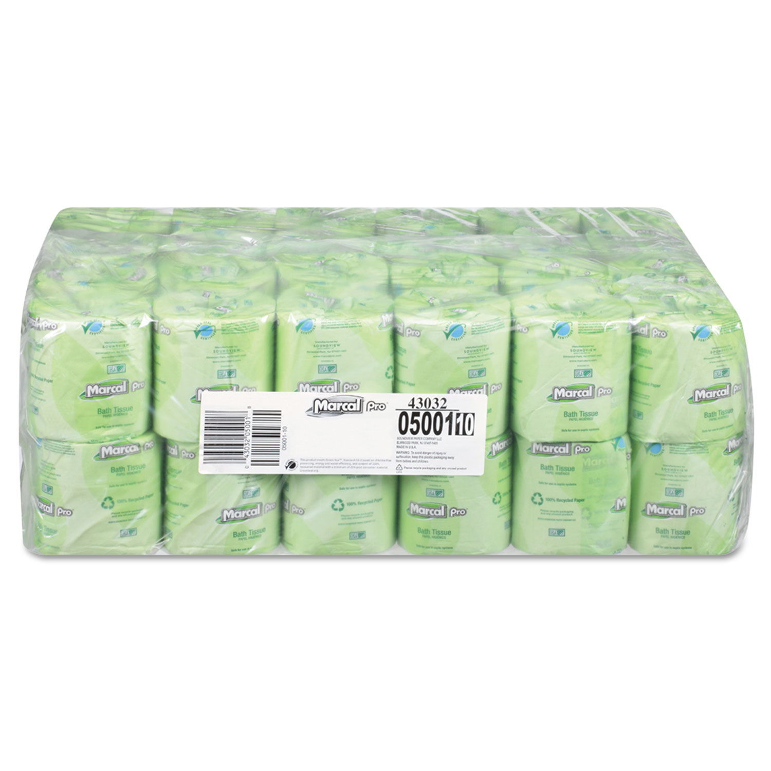 100% Recycled 2-Ply Bath Tissue by Marcal PROandtrade; MRC5001