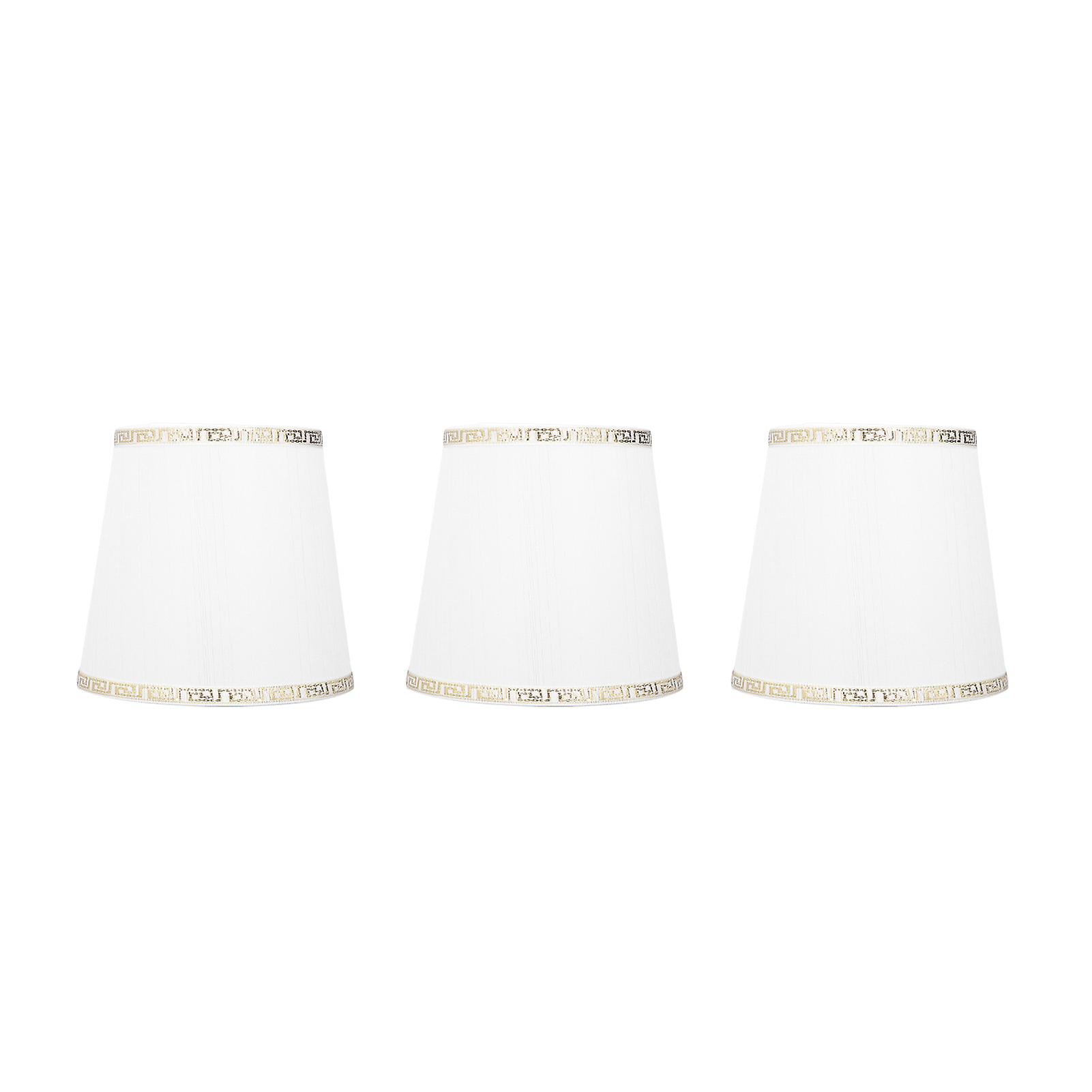 3pcs Small Lamp Shades E14 Soft Cloth Exquisite High Transmittance Easy Assembly Discomfort Relief Table Lampshade