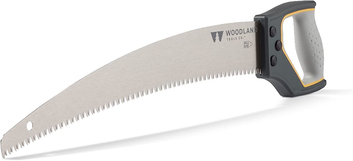 Woodland Tools Co. Super Duty 18" D-Handle Saw, Garden Pruning Hand Saw, Tree Trimming Pull Saw, Branch Cutter, Tree Cutter, Tree Pruning Wood Saw 06-5004-100