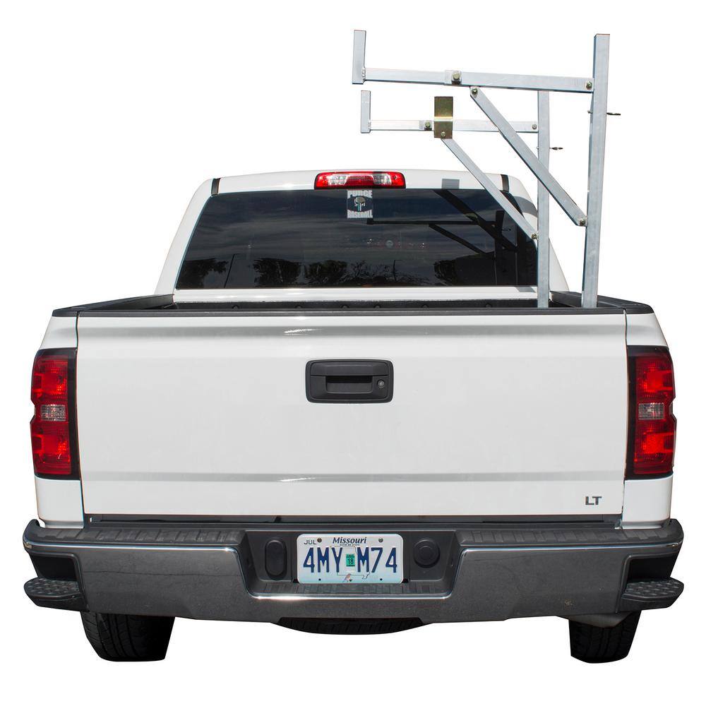 PRO-SERIES 250 lbs. Capacity Y-Style Side Mount Aluminum Utility Truck Rack for Ladders and Equipment 807257