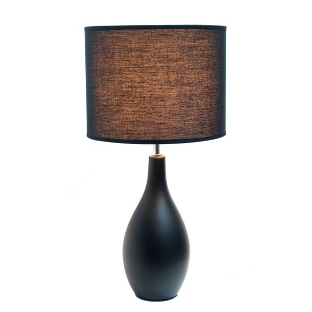 Traditional Standard Ceramic Dewdrop Table Desk Lamp With Matching Fabric Shade Creekwood Home