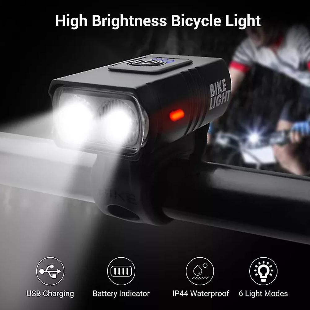 T6 Led Bicycle Headlights Multifunctional Bright Waterproof Usb Rechargeable Mtb Road Mountain Bike Lamp Cycling Accessories