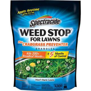 Spectracide 10.8 lbs. Weed Stop For Lawns Plus Crabgrass Preventer Granules Up To 5 Months Of Control HG-75832-2