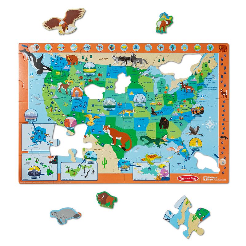 Melissa and Doug National Parks U.S.A. Map Floor Puzzle