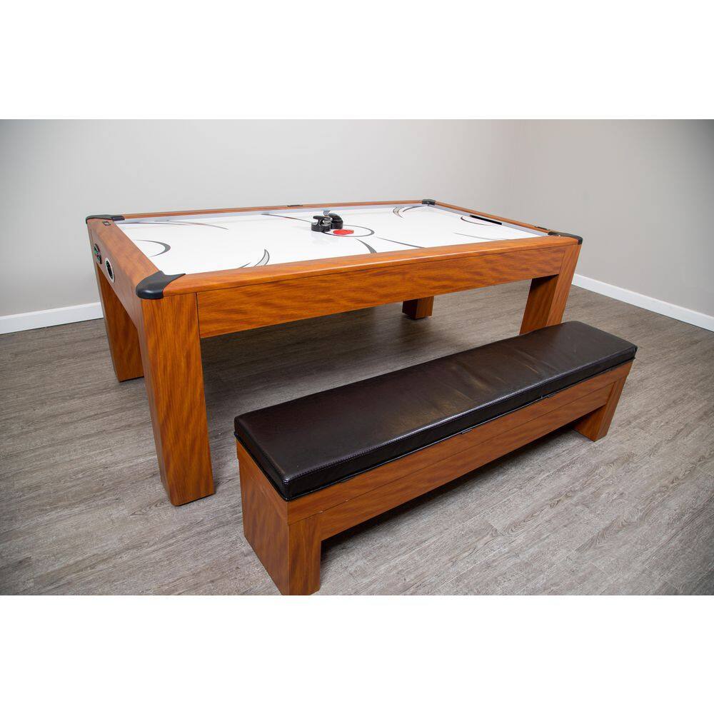 Hathaway Sherwood 7 ft. Air Hockey Table with Benches BG2422H