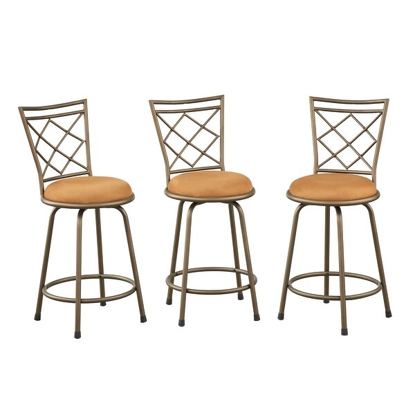 Simple Living Alyssa Adjustable Height Swivel Stools (Set of 3)