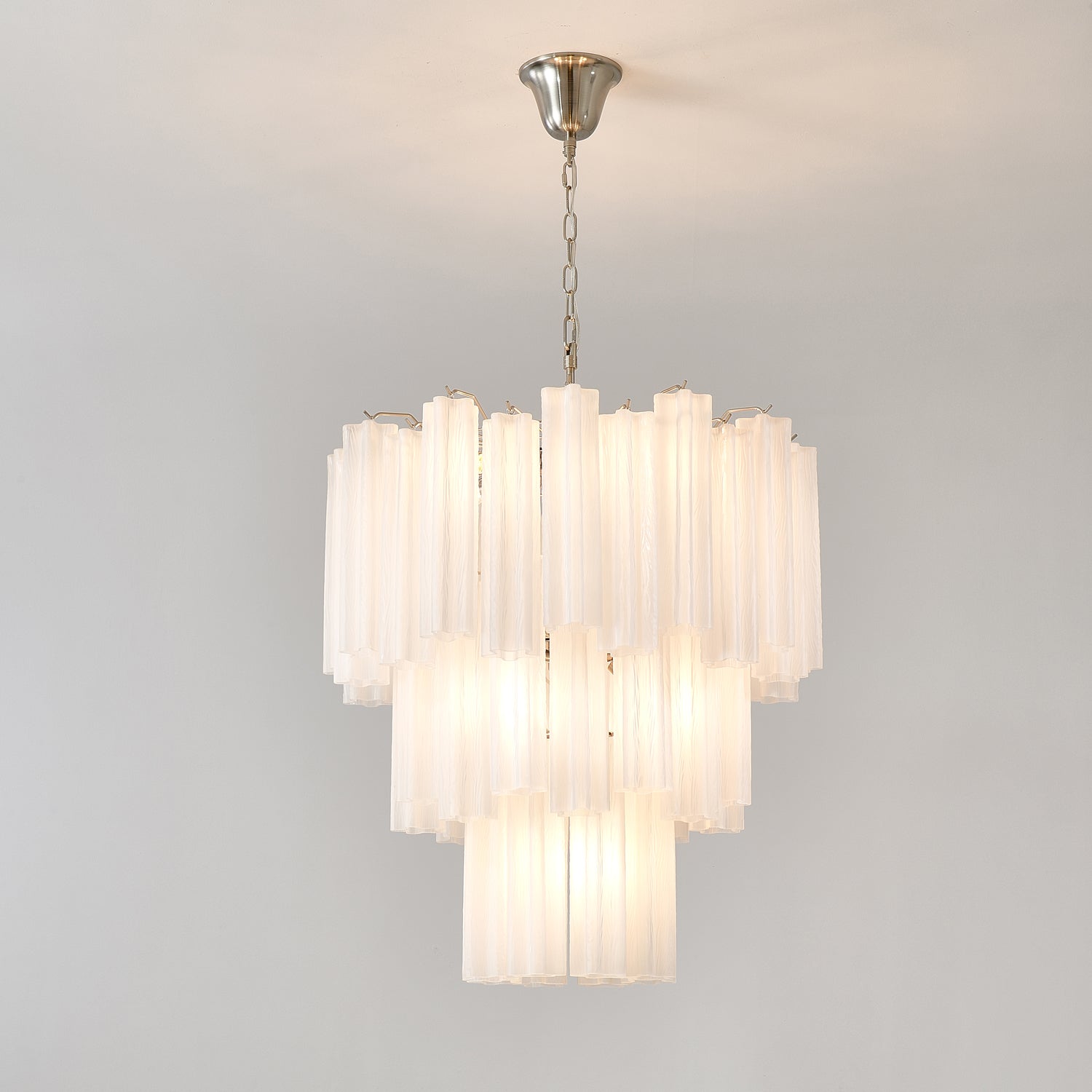 Frosted Glass Tubes Chandelier