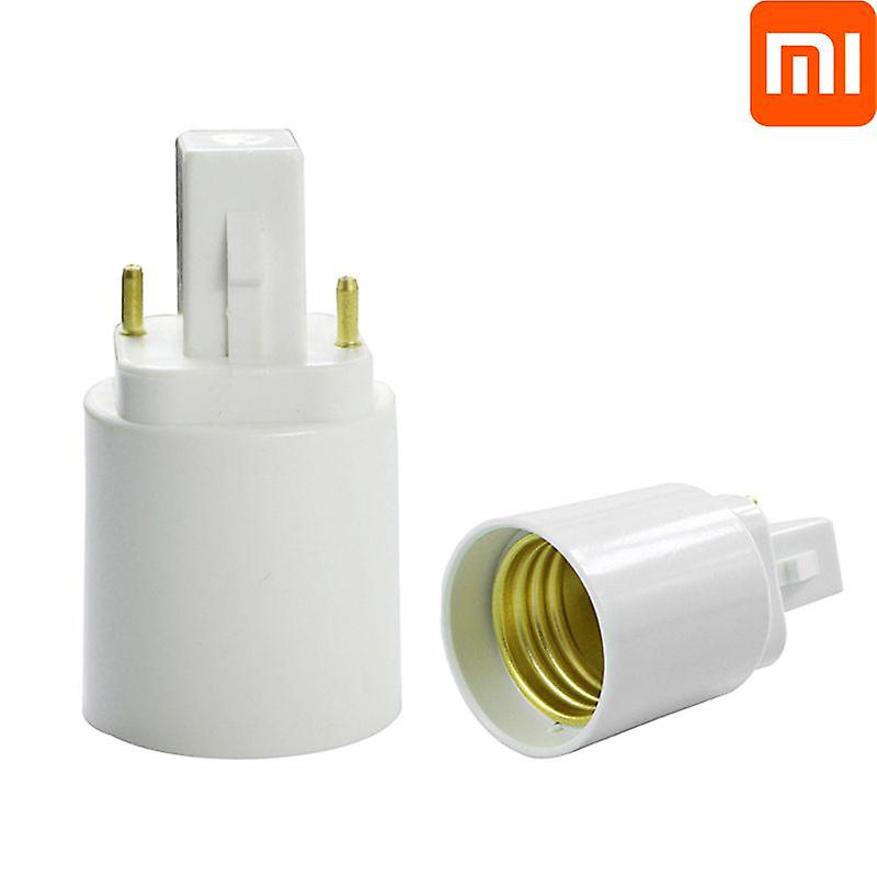 Xiaomi Abs Led G24 To E27 Adapter Socket Halogen Cfl Light Lamp Base Converter G24 To E27 Bulb