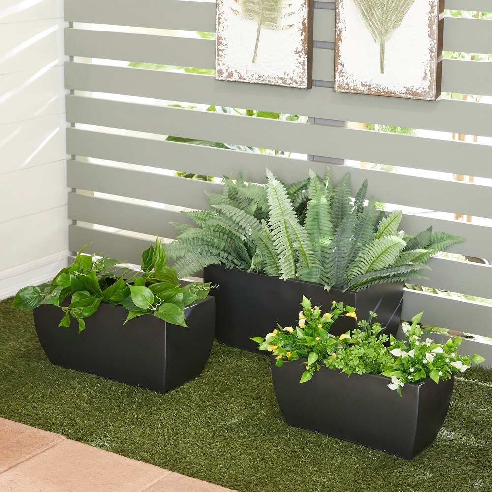 Metal Modern Planter (Set of 3)   S/3 20\