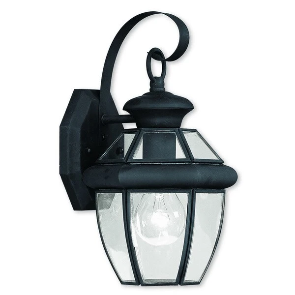 Livex Lighting Monterey Black 1-light Outdoor Wall Lantern