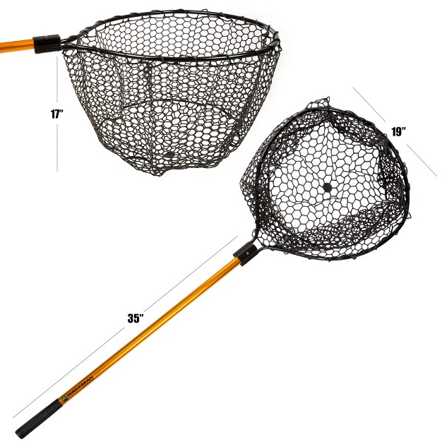 56 inch Retractable Landing Net Fishing Accessory For Catch and release By Wakeman Outdoors