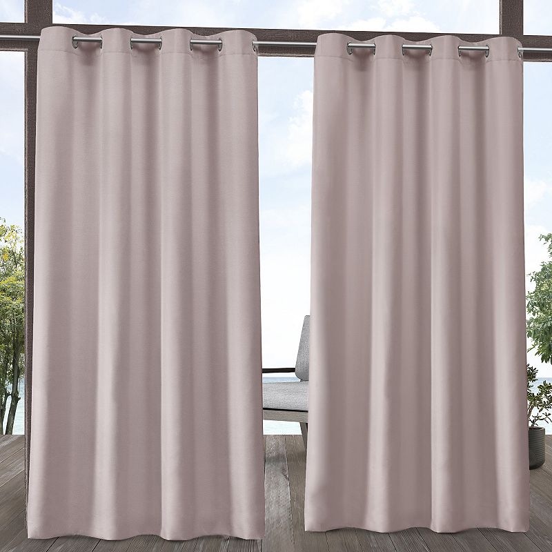 Exclusive Home 2-pack Indoor/Outdoor Solid Cabana Window Curtains