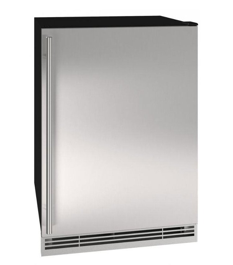 U-Line 1 Class 24-Inch Stainless Solid Refrigerator