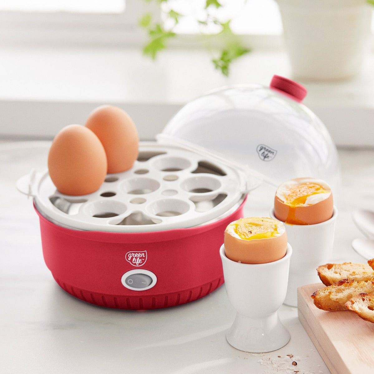 GreenLife Egg Maker | Red