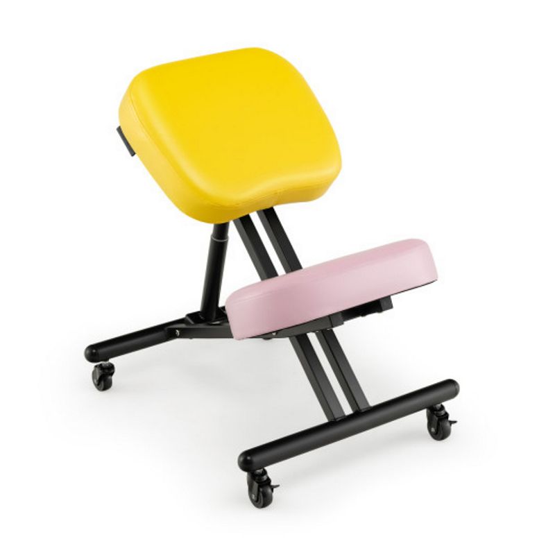 Adjustable Ergonomic Kneeling Chair with Upgraded Gas Spring Rod and Thick Foam Cushions