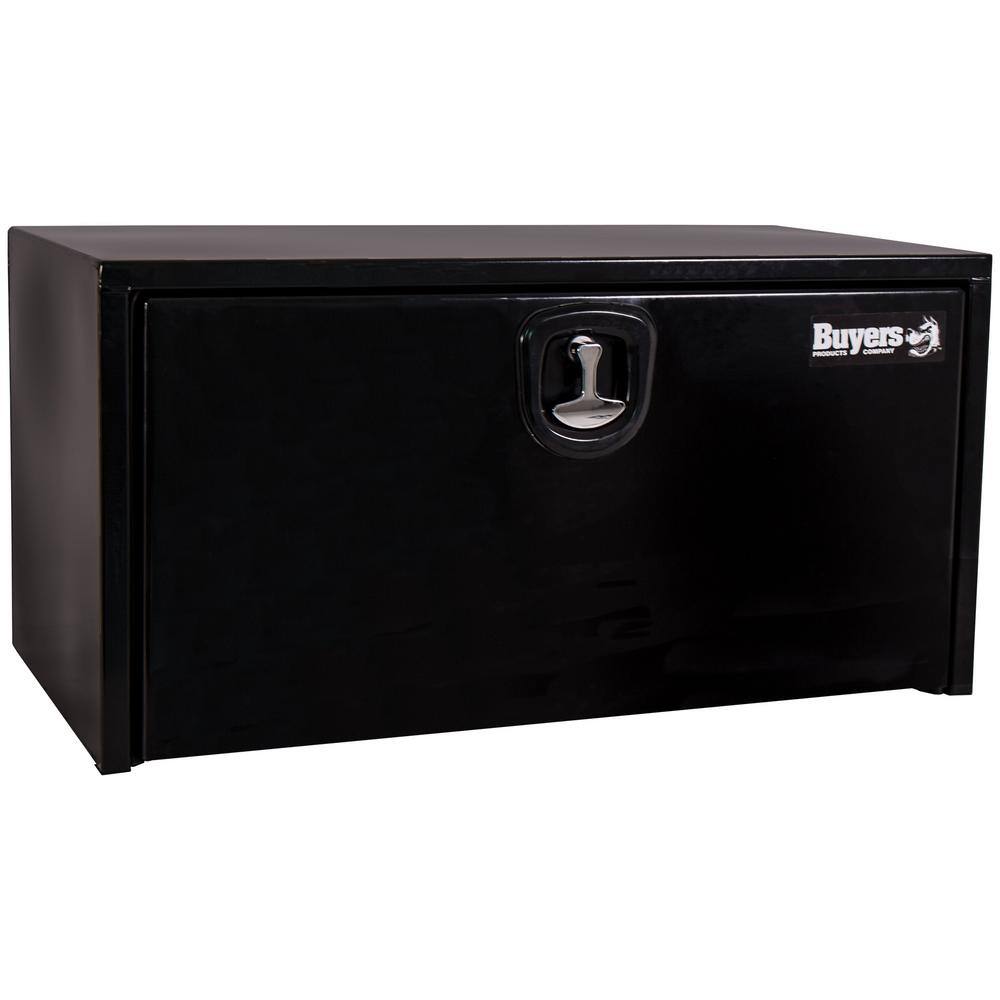 Buyers Products Company 24 in. x 24 in. x 30 in. Gloss Black Steel Underbody Truck Tool Box 1734303