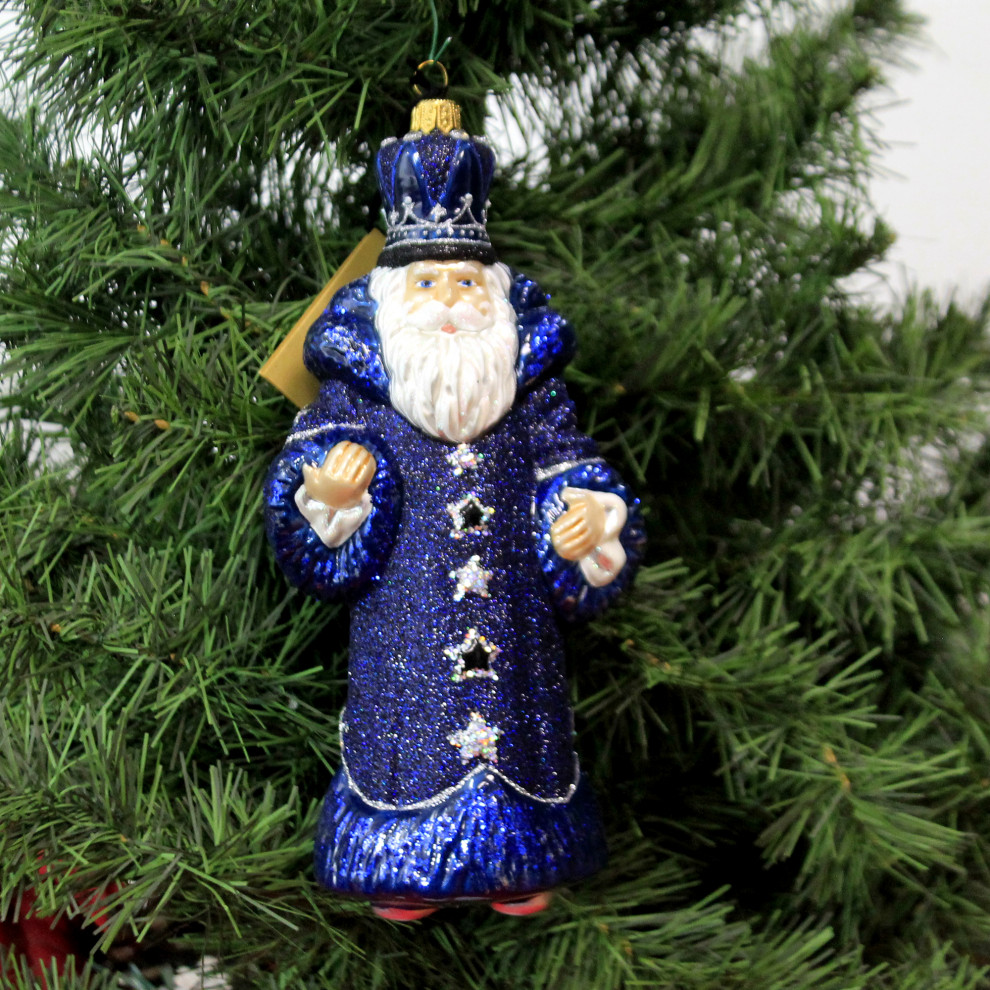 Holiday Ornament Blue Christmas Ornament Christmas Couture Santa Lcc18003   Christmas Ornaments   by Story Book Kids Inc  Houzz